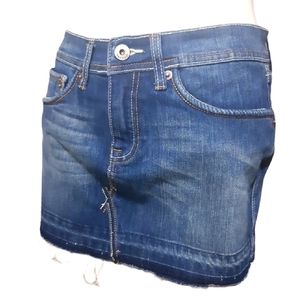 Tattoo | cute mini denim skirt with fringe